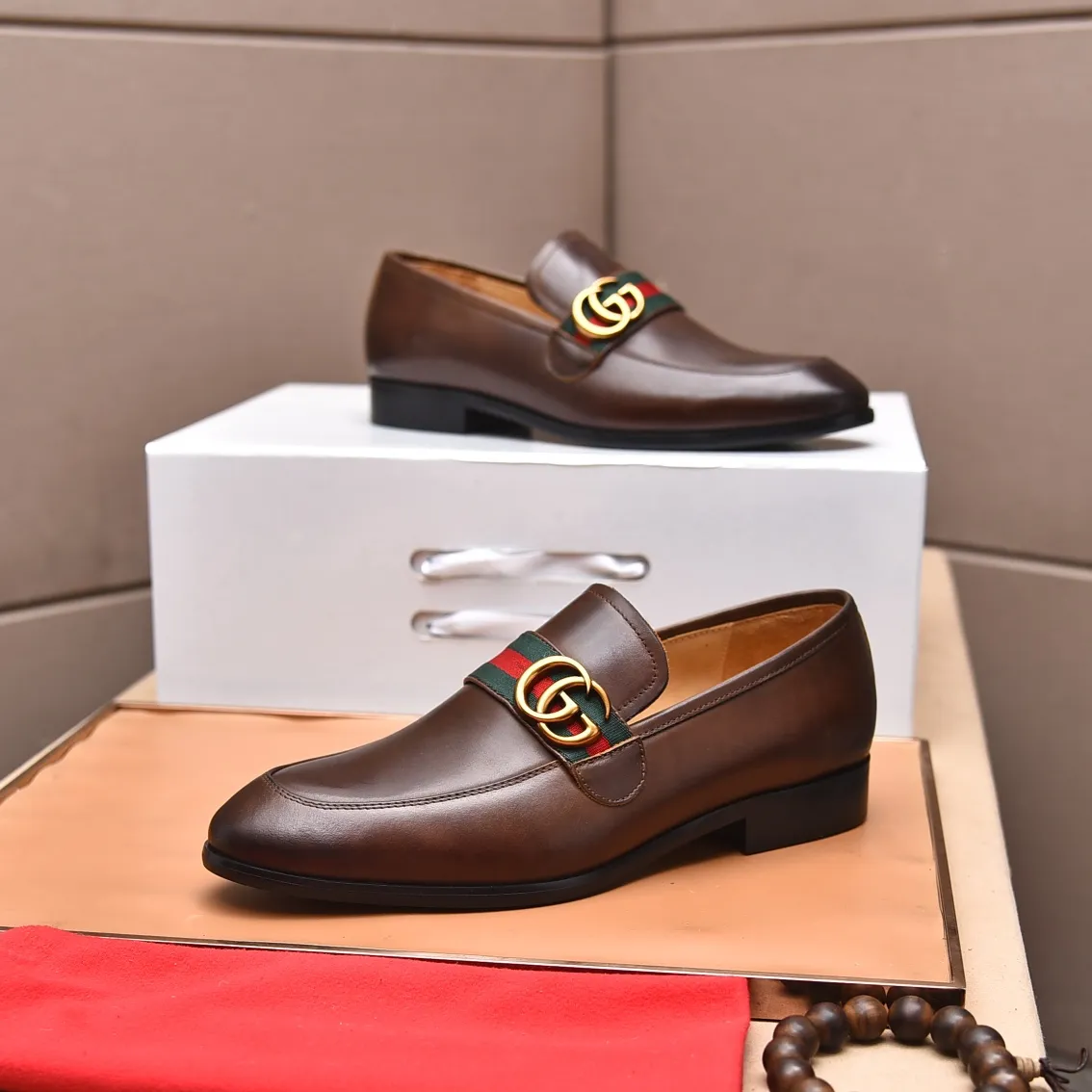 Men's shoes💰540📛📛Original (water-dyed cowhide) Gucci GUCCI official website formal shoes🌀 Italian🇮🇹imported cowhide➕top imported water-dyed cowhide lining💋Finely handmade original bottom, the real thing looks better when photographed in person Standard size 38-44